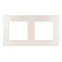Рамка для розеток и выключателей Серия 12 12-5102-15 на 2 поста, Сатин, перламутр