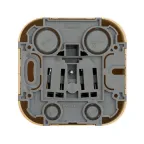 Quteo Розетка без заземления без шторок наружная дерево