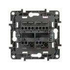 ETIKA Переключатель двухклавишный белый автоматические зажимы 10AX