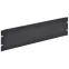 Фальш-панель 19д 3U крепление на винтах черная by ZPAS