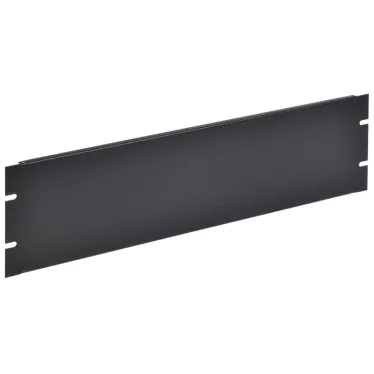 Фальш-панель 19д 3U крепление на винтах черная by ZPAS