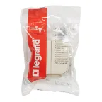 Quteo Выключатель двухклавишный наружный бежевый 10А