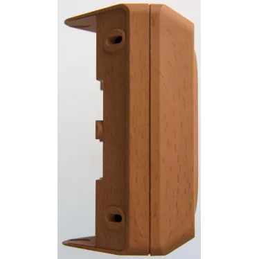 ЭТЮД Розетка угловая двойная открытой установки с заземлением со шт. 16А 250B, бук