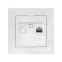 Валенсия розетка компьютерная RJ-45 1-местная белая
