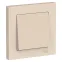 Выключатель одноклавишный ATLASDESIGN схема 1 10АХ в сборе бежевый
