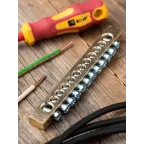 Шина нулевая 8х12мм 125А 12 отверстий крепеж по краям латунь PROxima