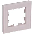 BRITE Рамка 1 пост РУ-1-2-Бр стекло розовый матовый IEK