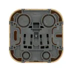 Quteo Розетка с заземлением со шторками дерево наружная