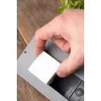 Выключатель 10А, 1 клавишный проходной без индикатора