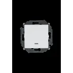 Выключатель одноклавишный, с подсветкой, 16А 250В винтовой зажим, белый