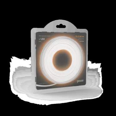 Лента светодиодная LED 2835/120-SMD 9.6 Вт/м 420 лм/м 3000К DC 12В IP20 8мм (блистер 5м) Black Gauss