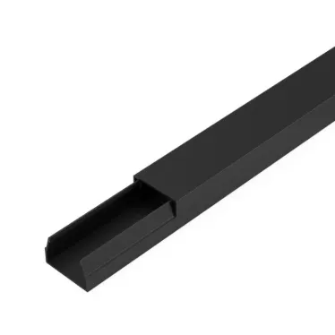 Кабель-канал черный 2-й замок в п/э 15х10 мм (144 м/уп)