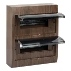 Щит распределительный навесной ЩРН-П-24 темное дерево IP41 PROxima