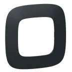 Valena ALLURE Рамка 1 пост матовый черный универсальная