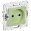 SKANDY Розетка без заземления без защитных шторок 10А SK-R02G мятный IEK