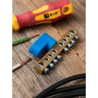 Шина нулевая 63.08 (1-н изолятор стойка) латунь