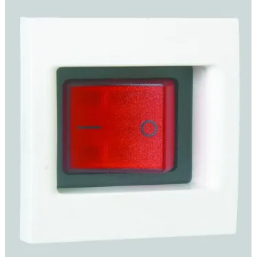 Connect Выключатель с подсветкой биполярный 16А K45 45х45мм графит