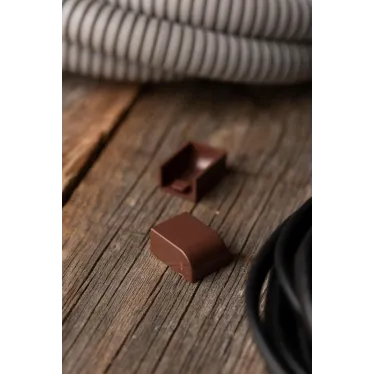 Заглушка (15х10) (4 шт) Plast под темное дерево