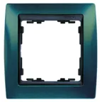 Рамка на 4 поста, S82, синий металлик - графит