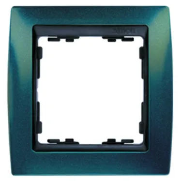 Рамка на 3 поста, S82, синий металлик - графит