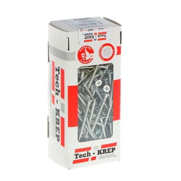 Шуруп универсальный 4,5х50 потайная головка, остроконечный, оцинкованный (200шт) - коробка