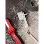 Вилка угловая плоская с/з белая СТЕЛС 16А 250В PRO