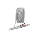 Кабель для аналогового видеонаблюдения ЭРА KK-0.5-PVC ККСВ-2x0.5 мм. бухта 200 метров. белый