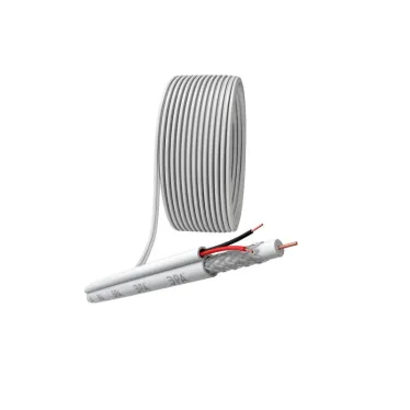 Кабель для аналогового видеонаблюдения ЭРА KK-0.5-PVC ККСВ-2x0.5 мм. бухта 200 метров. белый