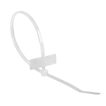 Хомут под маркер nylon 200x2,5 мм 100 шт. белый, REXANT