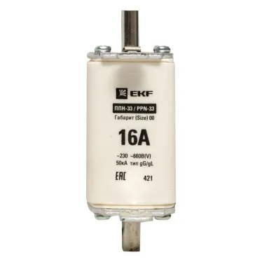 Вставка плавкая ППН-33 160/6А габарит 00