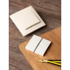 Валенсия лицевая панель выключателя 2-кл. 10А жемчуг