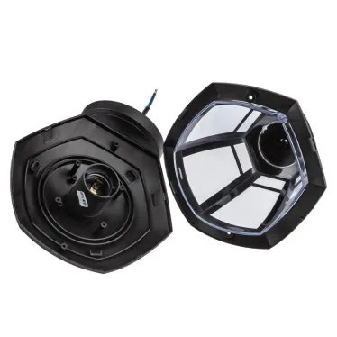 Светильник садово-парковый 6гран черный настенный вниз E27 IP44(У1) НБУ 07-40-004 Дели 3 (8/96)