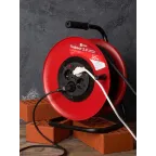 Удлинитель на катушке Гефест 2.0 4 гнезда 30м с заземлением и предохранителем КГ 3x2.5 16А/3.5кВт PROxima