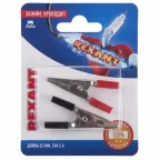 Зажим крокодил, длина 52 мм, ток 5A, 2 шт.,