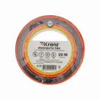 Изолента ПВХ KRANZ 0.13х15 мм, 20 м, красная 10шт