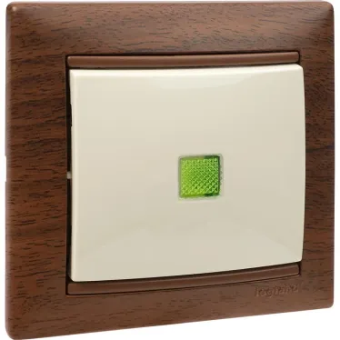 Рамка VALENA 1 пост тонированное дерево