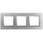 Рамка для розеток и выключателей Elegance 14-5013-03 Classic, на 3 поста, алюминий