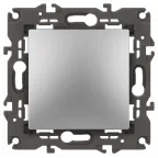 Выключатель, 10АХ-250В, Эра Elegance, алюминий,14-1101-03