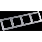 MASTER Рамка на 4 поста, серебро