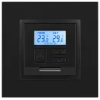 Терморегулятор универс.230В-Imax16А, Эра Elegance, антрацит, 14-4111-05