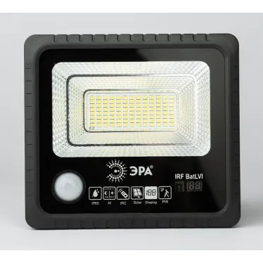 Прожектор светодиодный уличный на солн. бат. 50W, 360 Лм, 5000K, с датч. движения, ПДУ, IP65