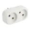 Тройник на 2 розетки без заземления 6А