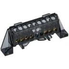 TEKFOR Шина N ноль в комбинированном DIN-изоляторе Стойка 6х9-(3+4)-Ч IEK