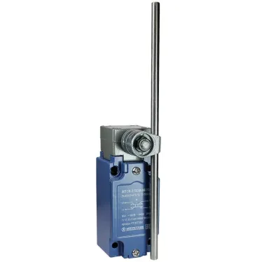 Выключатель путевой ВП 36-2153М-66 У2, круглый стальной рычаг, регулируемый по длине, 1з+1р, безинерционный, 30х60 мм, без сальника, 3А, IP66