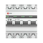Выключатель автоматический четырехполюсный 10А С ВА47-63 4.5кА PROxima