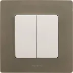 ETIKA Рамка 1 пост светлая галька