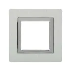 Рамка из алюминия, ''Avanti'', серая, 2 модуля