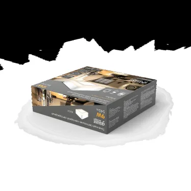 Светильник светодиодный ДБО 9 Вт 540 лм 3000К Белый IP20 145х145х40мм Алюминий Backlight Gauss