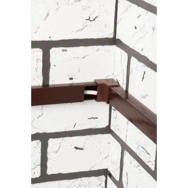 Угол внутренний (25х25) (4 шт) Plast под темное дерево