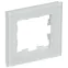 BRITE Рамка 1 пост РУ-1-2-Бр стекло белый матовый IEK